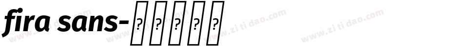 fira sans字体转换